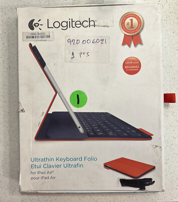 Logitech Ultrathin Portfolio Keyboard Folio Case for Apple iPad Air