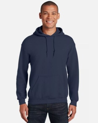 Gildan G185 Mens Long Sleeve Heavy Blend Stylish Hooded Sweatshirt