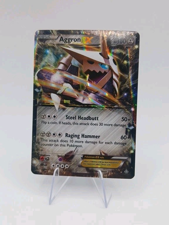 Aggron EX 93/160 Holo XY Primal Clash Pokemon Card NM +