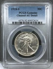 New Listing1918-S U.S. 50c Walking Liberty Half Dollar PCGS AU Details ~ CLEANED