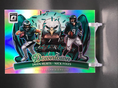 2025 Donruss Optic Football Dual Downtown - Jalen Hurts & Nick Foles - Eagles