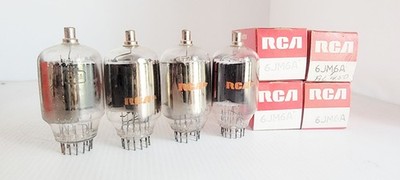 Five (5) Each RCA New Old Stock in Original Boxes 6JM6A Power Tubes