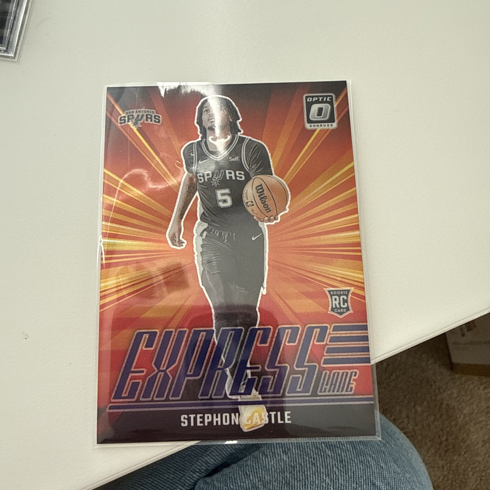 2024-25 Panini Donruss Optic - Express Lane Stephon Castle #1 Purple Prizm (RC)