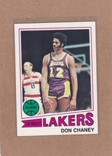 1977-78 TOPPS BASKETBALL WHITE BACK DON CHANEY #27 LAKERS NM/NMMT *A46600