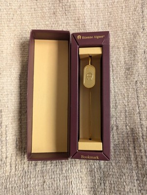 Etienne Aigner Book Mark - goldfarbenes Metall - mit OVP - Handtasche Designer