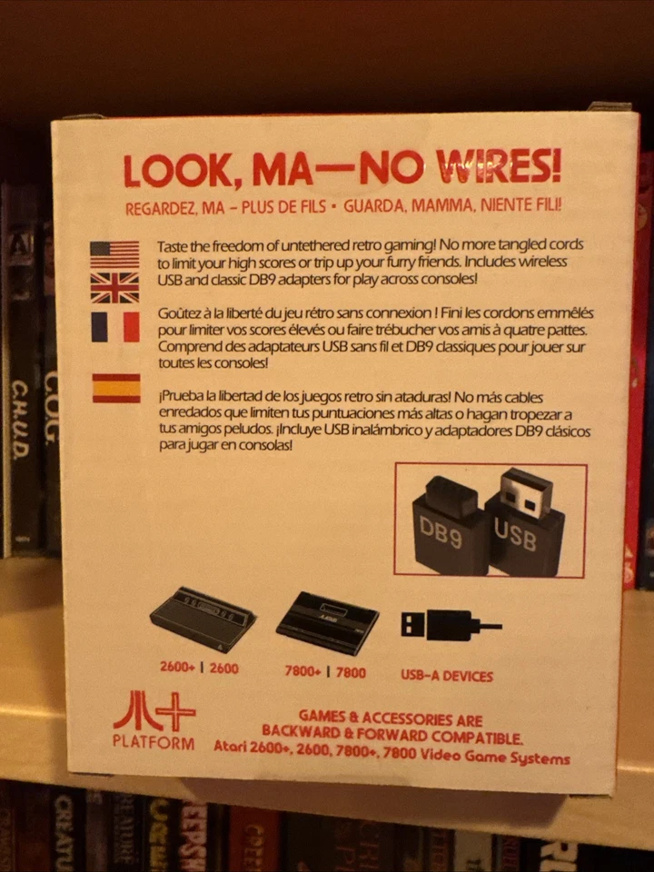 Atari CX40+ Wireless Joystick Controller New - Image 2 of 2