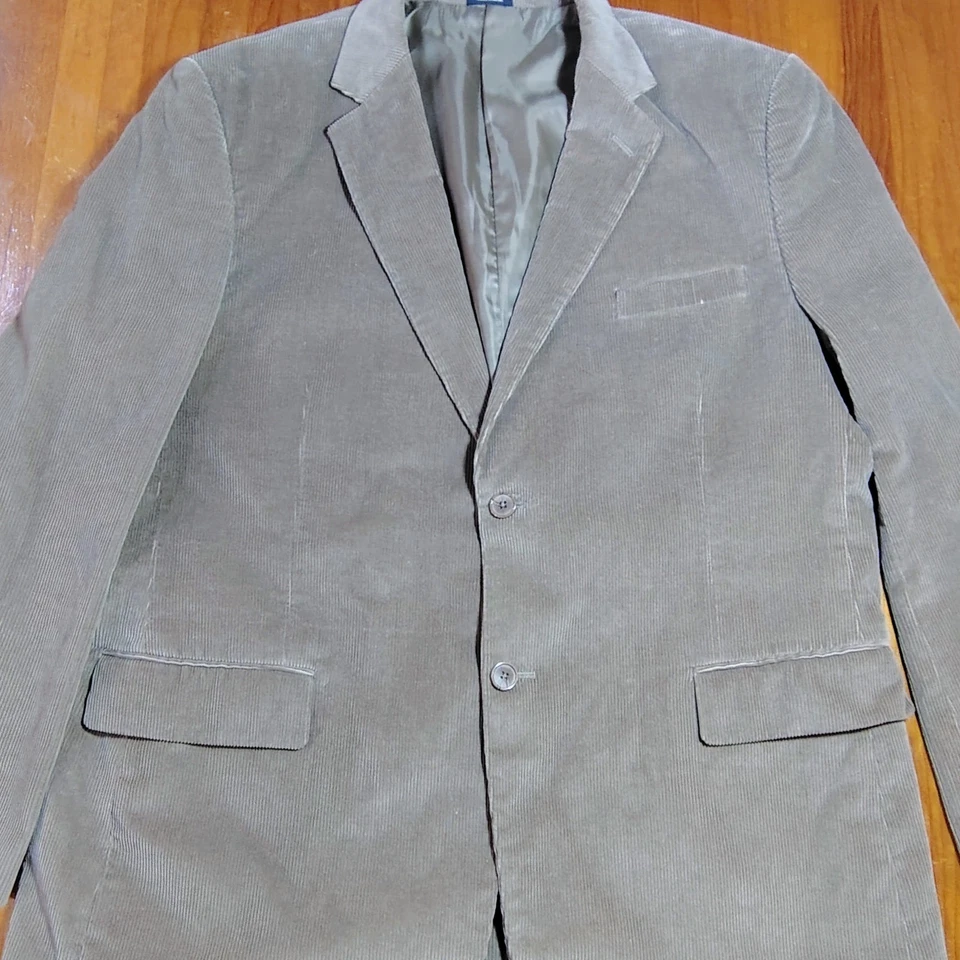 Chaqueta Blazer Para Hombre Saddlebred 46R Tostada Pana Algodón Poliéster Forrada Foto 2 de 4