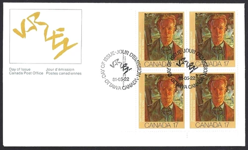🍁Canada    #888 LLpb   "FREDRICK VARLEY"   Brand New 1981 First Day Cover