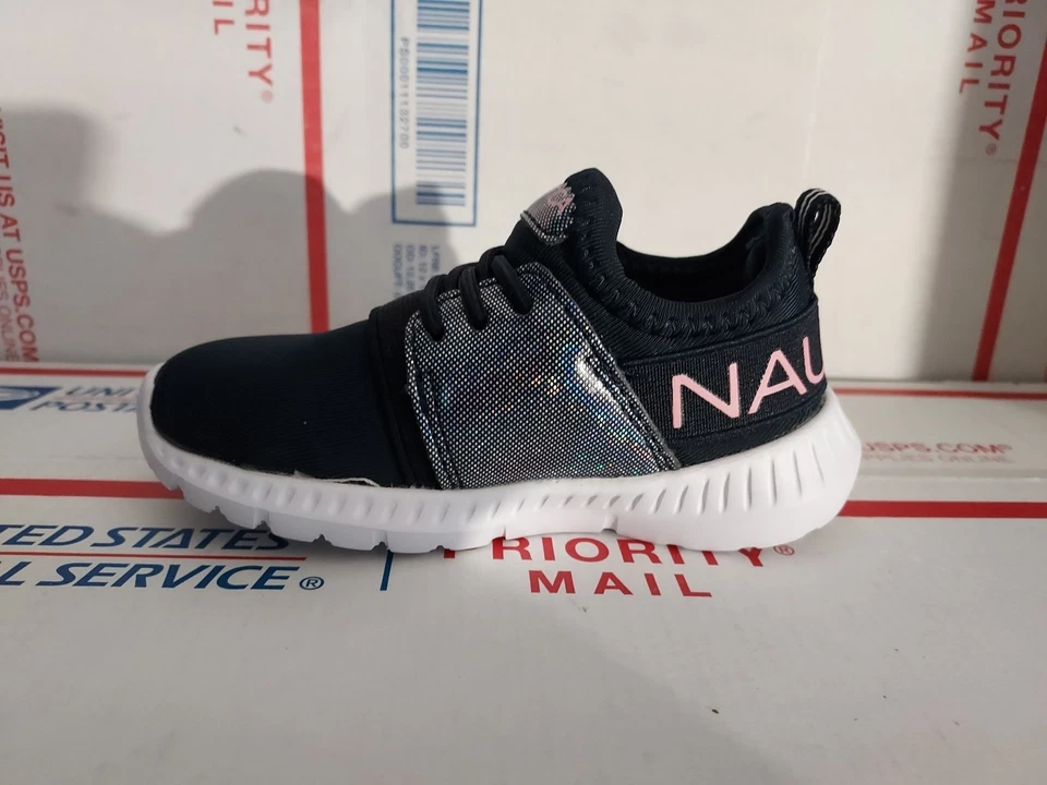 Zapatillas sin cordones Nautica Kappil metálicas azul marino discoteca NIÑO PEQUEÑO talla 6 #t6 Foto 4 de 4