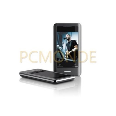 Coby MP827 4GB 2,8-Zoll Video Touchscreen FM/MP3 Player mit Lautsprechern MiniSD - Schwarz