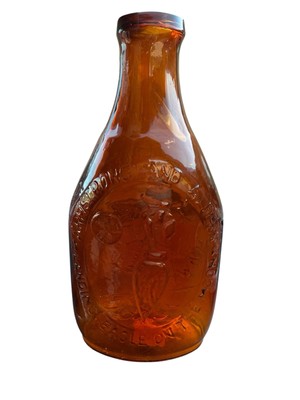 VTG Apollo 11 Mouthblown Commemorative Glass Decanter w Paper RARE 1 of 350 NASA