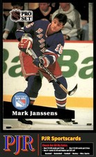 Mark Janssens 1991-92 Pro Set #158 New York Rangers