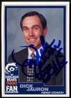 Dick Jauron signed autograph auto 1999 Chicago Bears Fan Convention Card