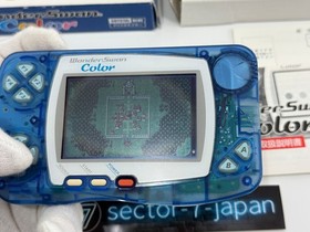 Bandai WonderSwan Color Blue WSC-001 Boxed Handheld Console Tested Working Japan