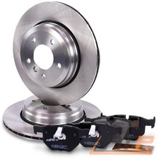 BREMSSCHEIBEN BELÜFTET Ø320 + BREMSBELÄGE HINTEN FÜR BMW 5-ER E60 E61 520-530