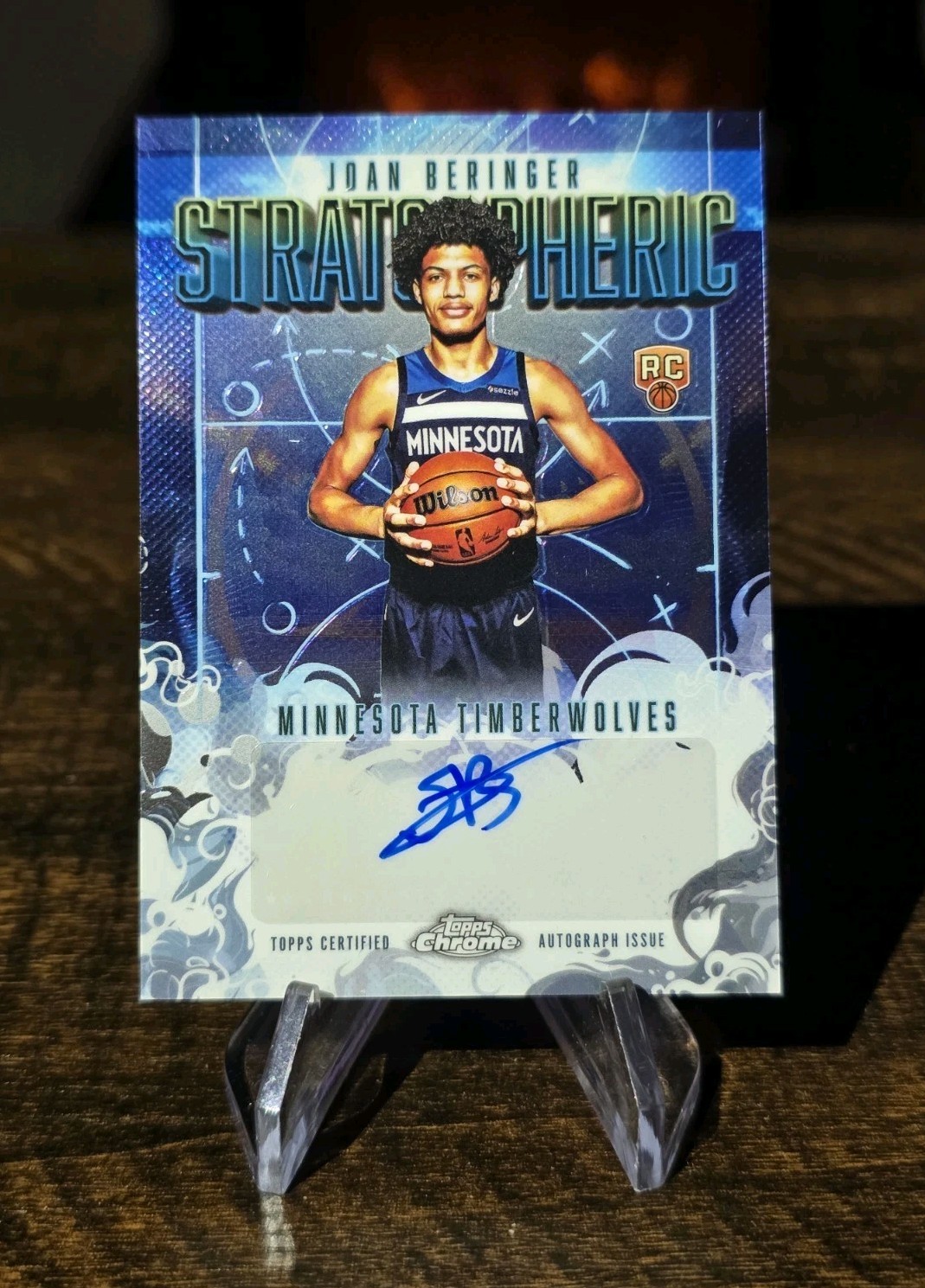 2025-26 Topps Chrome Basketball Joan Beringer Stratospheric RC Auto