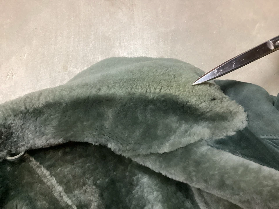 Hide Society Shearling Sheepskin Overcoat Women’s Vintage sz 40 Rancher Lambskin - Image 3 of 4