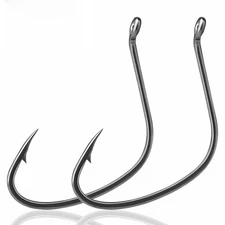 50~200Pcs Catfish Hooks Live Bait Hooks Pikes&Trout Hooks Wide Gap Fishing Hook