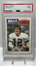 JIM KELLY CENTERED 1987 TOPPS FOOTBALL #362 ROOKIE RC PSA 9 MINT HOF LEGEND!!