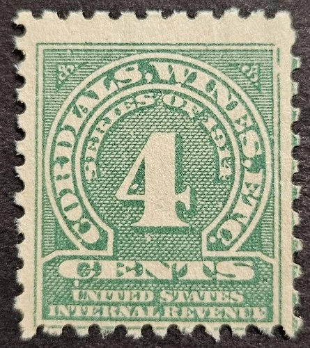US Stamp Collection - Revenue - Cordial & Wine - Scott # RE22 - MH NG