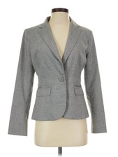 7th Avenue Design Studio New York  Company Women Gray Blazer 0