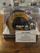 Kurt Warner Autographed St. Louis Rams Mini Helmet  Authenticated