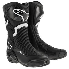 Alpinestars SMX-6 v2 Motorradstiefel Sport Rennstiefel schwarz weiß Größe 45