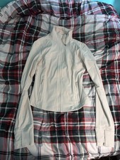 LULULEMON Define Cropped Jacket Nulu White WOMENS US SIZE 6