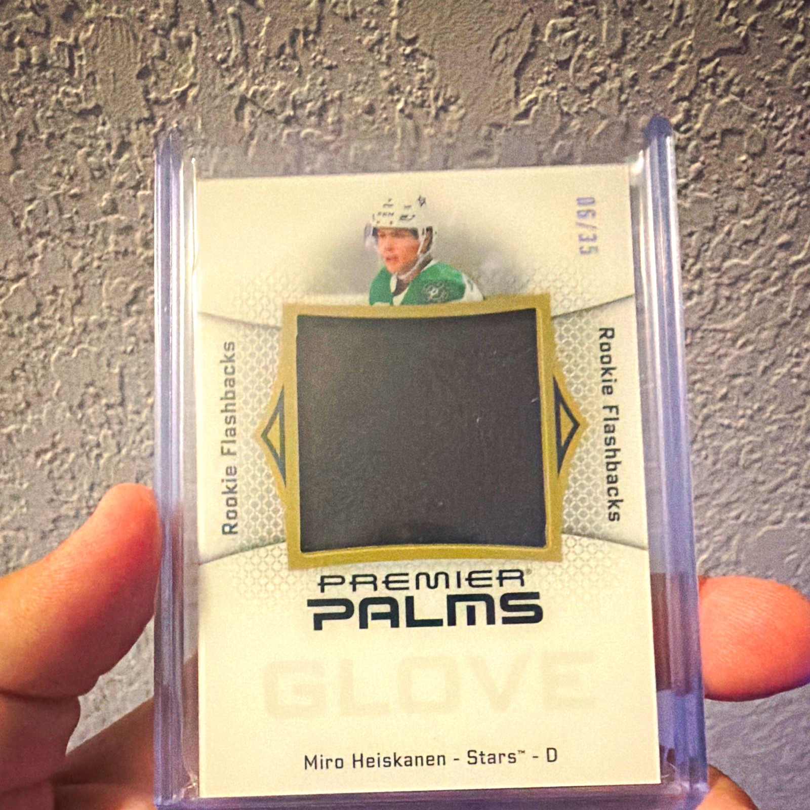 Upper Deck 2025-26 Premier Palms Rookie Flashbacks Miro Heiskanen Mem /33