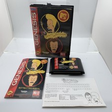 MTV's Beavis and Butt-Head (Sega Genesis, 1994) CIB w/ Manual. Tested 🔥 