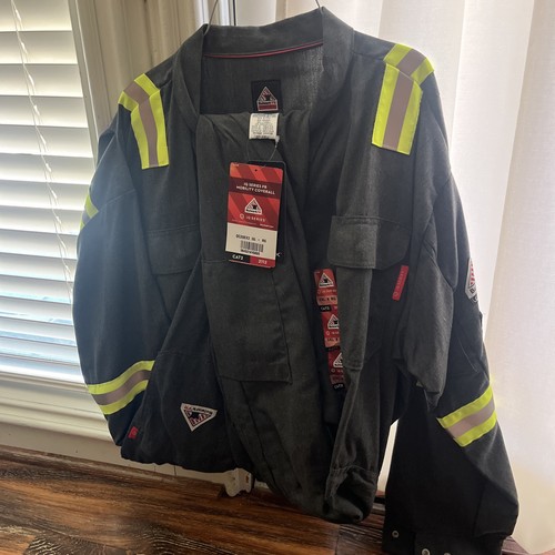 New Bulwark Flame Resist Coverall Size 3XL Reg Cat 2 IQ Series With Reflective