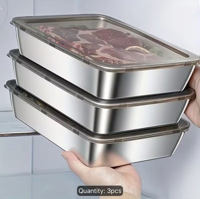 Vorratsbehälter 3er Set BPA-frei, wiederverwendbar, stapelbar, spülmaschinenfest