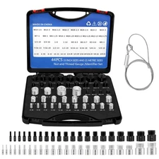 44 Male/Female Thread Gauge,Nut and Bolt Thread Checker 23 Inch & 21 Metric,N...