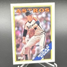 ERROR S_Topps 1988 Topps_Nolan Ryan_Houston Astros_Baseball Base Set #250