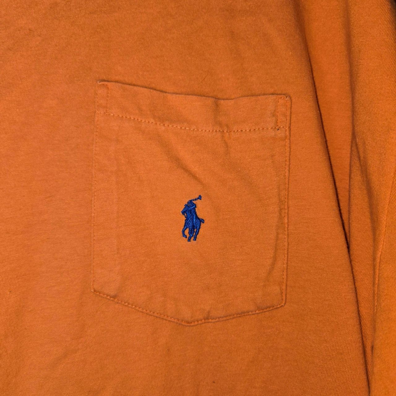 PONY Polo Ralph Lauren vestibilità classica 100% cotone uomo XXL arancione camicia manica corta