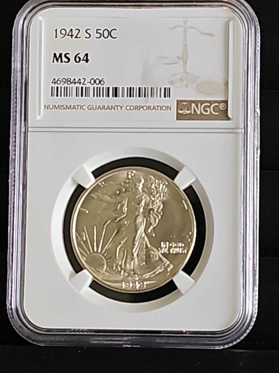 25+ 1942 Year Grade MS 64 Liberty Walking Half Dollars (1916-1947