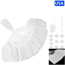 1000 Pre-Strung White Price Tags – Essential for Yard Sales & Business Pricing