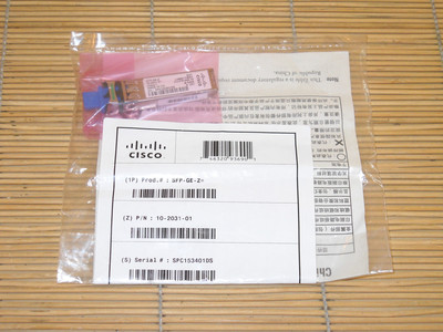 NEW Genuine Cisco SFP-GE-Z 70km Gigabit Ethernet SFP GBIC DOM V01, 10-2031-01NEU