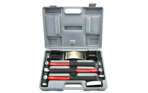 PASBAS 7 Piece Auto Body Hammer Repair Tool Dolly Kit, Carbon Steel PASBAS 7 Piece Auto Body Hammer Repair Tool Dolly Kit, Carbon Steel
