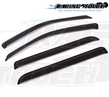 Dark Smoke Outside Mount Window Visor Rain Guard 4pcs Lincoln Aviator 2003-2005