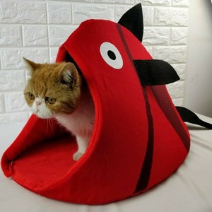 fish cat bed