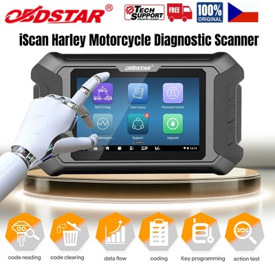 OBDSTAR iScan for Harley Motorcycle OBD2 Diagnostic Scanner Key  Coding Setting