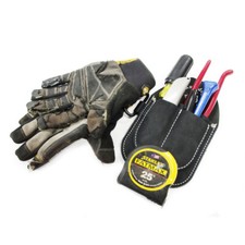 RudedogUSA Leather Clip-On Warehouse Tool Pouch for Warehouse Workers, USA Made