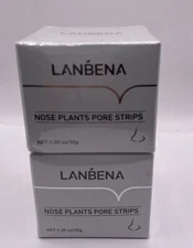 2X Lanbena Nose Plants Pore Strips - 30g Blackhead Remover Exp 2026