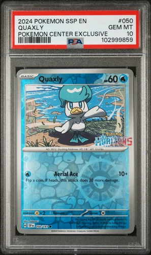 2024 Pokemon SSP Pokemon Center Exclusive Quaxly #50 PSA 10 Near Mint MT