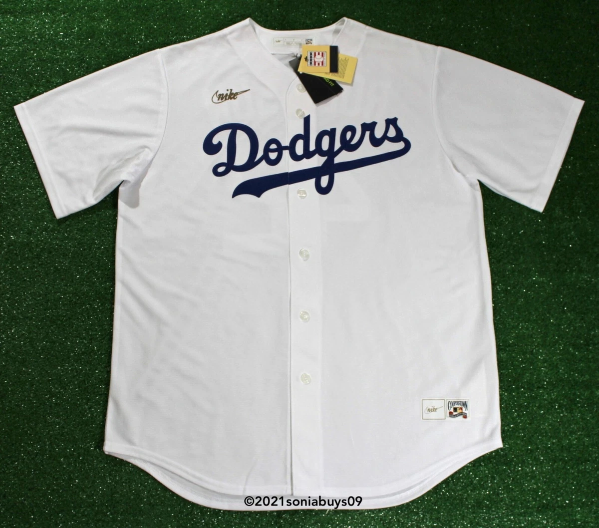 Nike Men's ROBINSON Brooklyn Dodgers Home Cooperstown Baseball Jersey,  Sizes