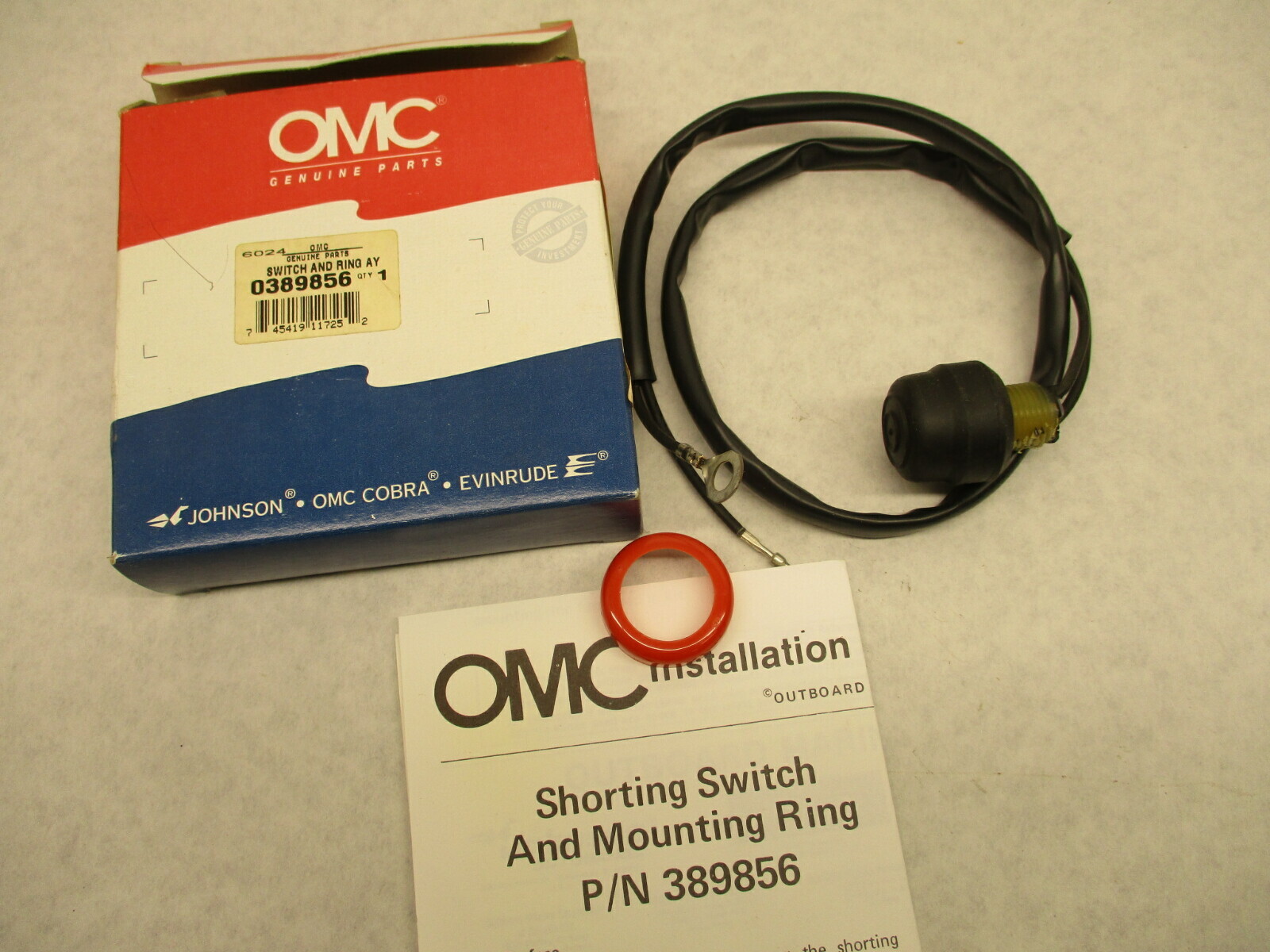 Oem* 0710p12 OMC Johnson EVINRUDE Stop Switch 0389856 389856 for 