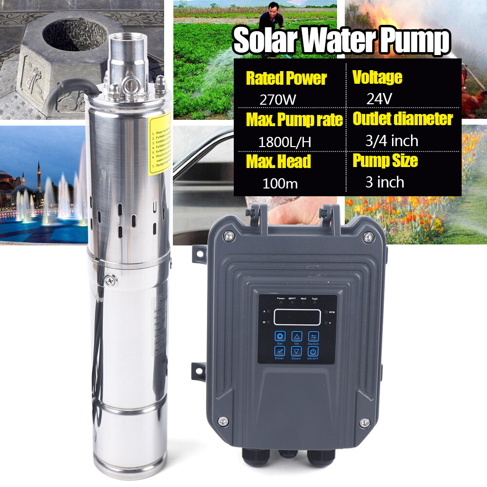 Pompe Solaire Submersible DC 24V/48V – Le Kit D'arrosage écolo Pour Jardin