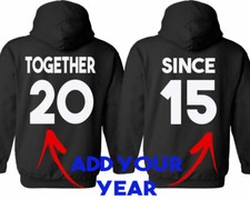 Together Since Customize HOODIES Couples Matching Set Best Gift For Valentines D