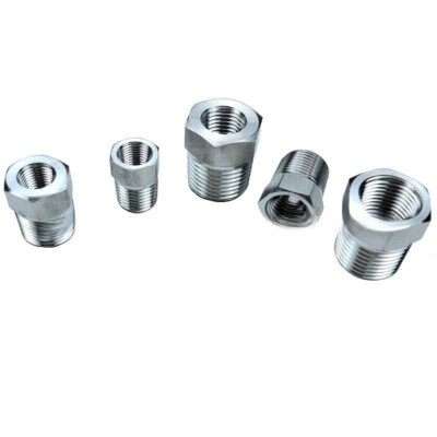 NPT Threaded SS 304 HEX Reducing Bush Adapter Pipe Reducer Fitting Adapter -1Pcs